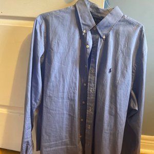 Navy blue button up with Dark blue polo